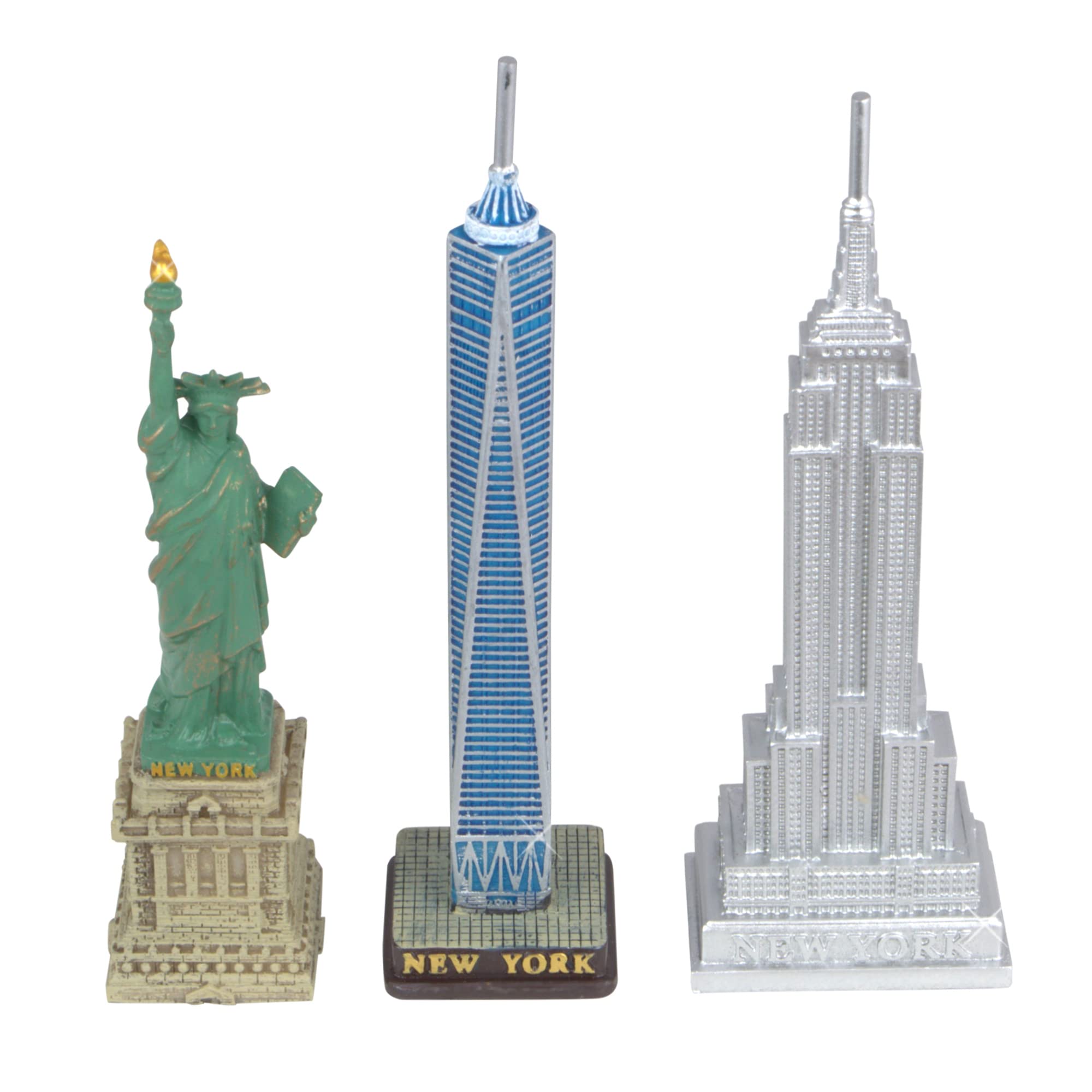 City-Souvenirs 3 Piece NYC Statue Set Empire, World Trade Center